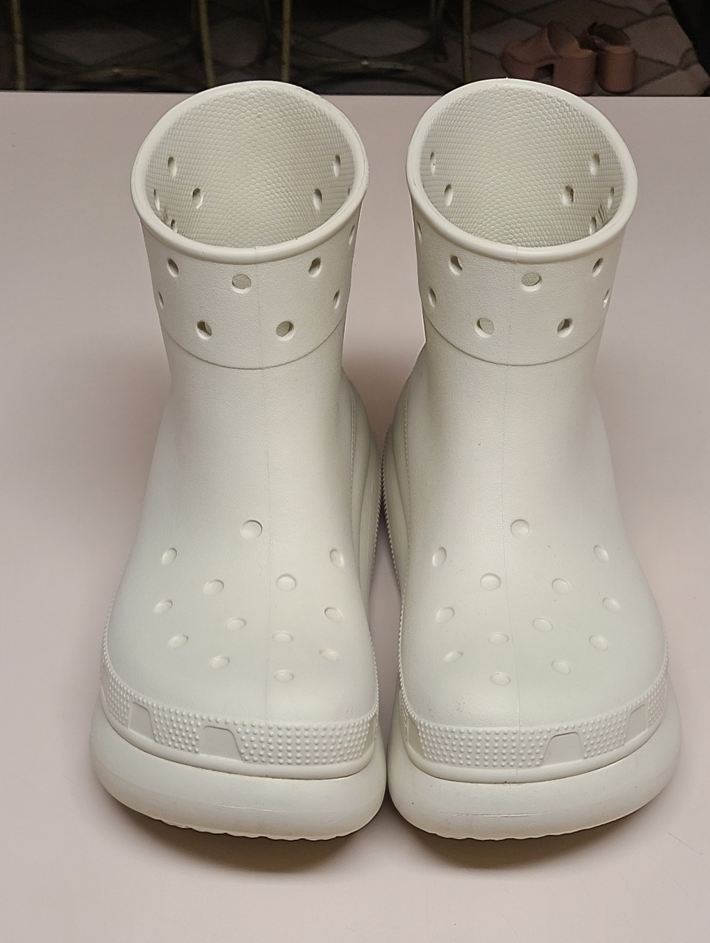 Crocs Classic Crush chunky platform rainboots size 10 - Picture 3 of 10